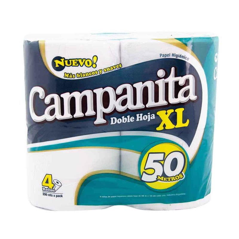 Papel Higiénico Campanita Doble Hoja 4 U Disco