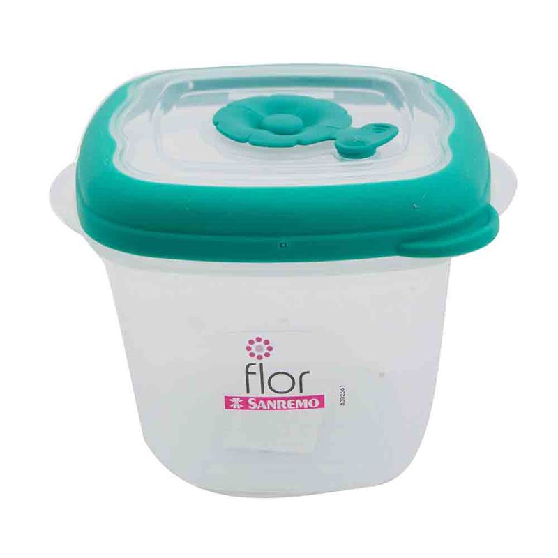 Hermetico-San-Remo-Plastico-Cuadrado-Verde-045cc-Tupper-Hermetico-De-Plastico-San-Remo-1-14571