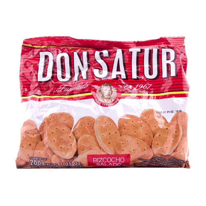 Un paquete de bizcochos de grasa marca Don Satur