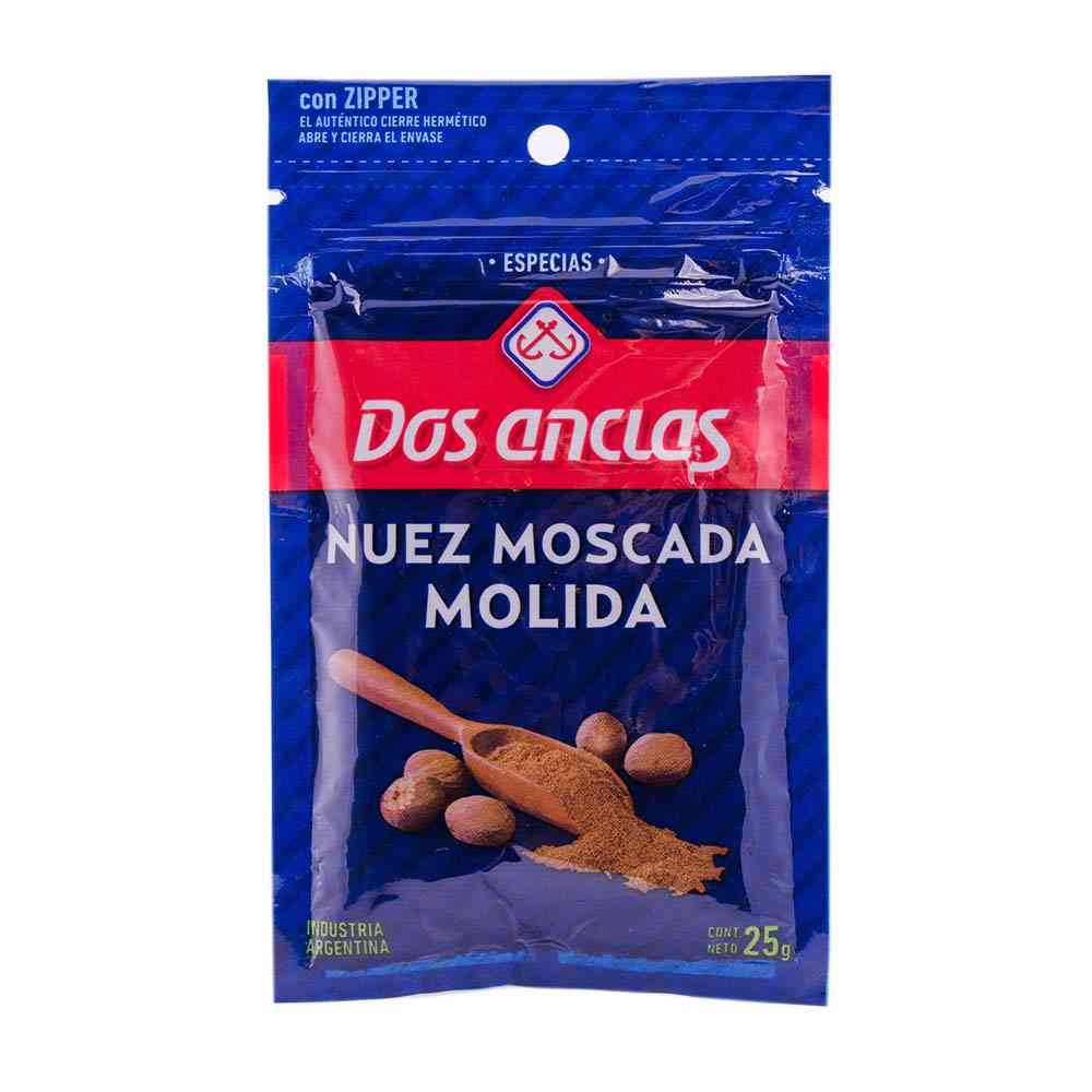 NUEZ MOSCADA MOLIDA DOS ANCLAS 25 GR - Vea