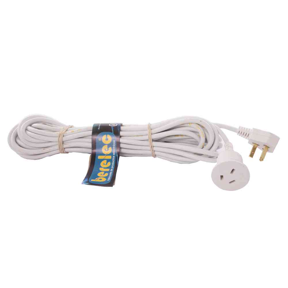 Prolongador cable 2 metros blanco estándar, Berdin Grupo