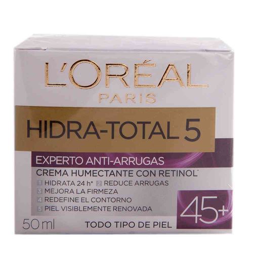 Crema Experto Antiarrugas $5 Lóréal Paris Hidra Total 5 X 50ml