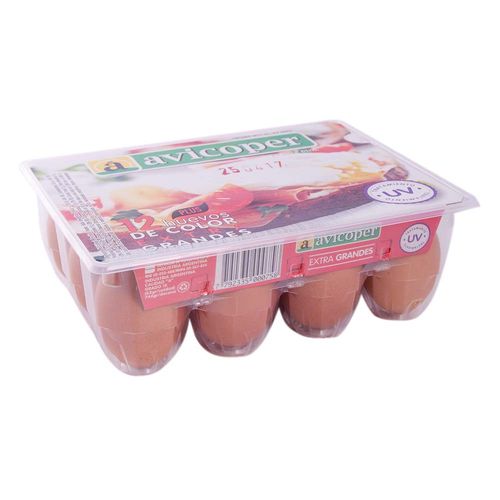 Huevos De Color Avicoper 12 U - 1 Paquete