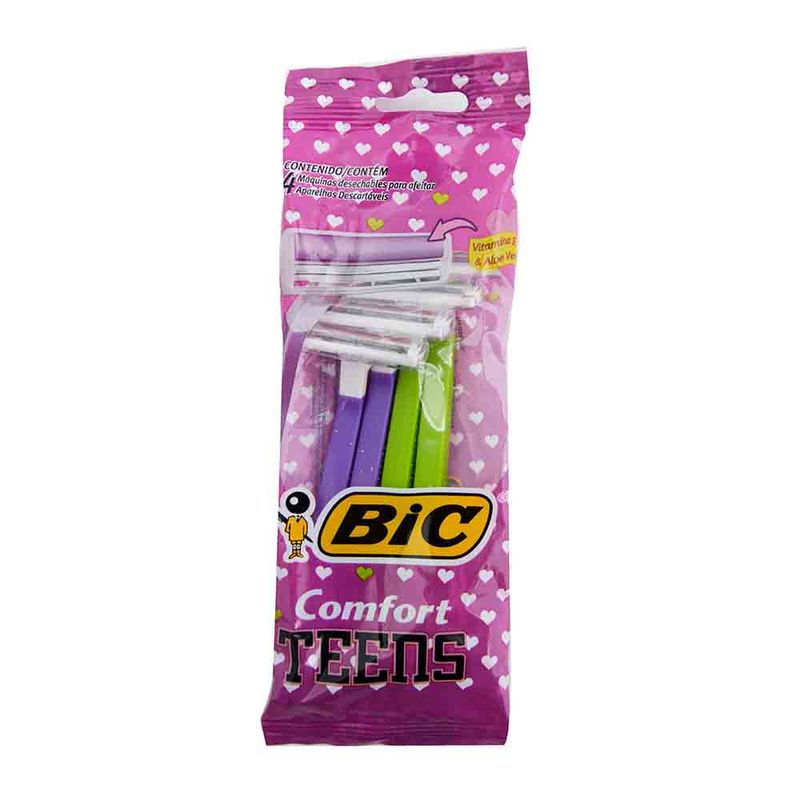 Maquina-De-Afeitar-Bic-Maquina-De-Afeitar-Bic-Comfort-Teens-4-U-1-34090