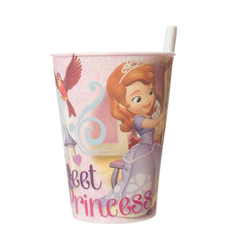 Vaso-Plastico-Con-Bombilla--Princesa-Sofia-Vaso-De-PlAstico-De-Princesa-SofIa-Con-Bombilla-Argos-1-43371