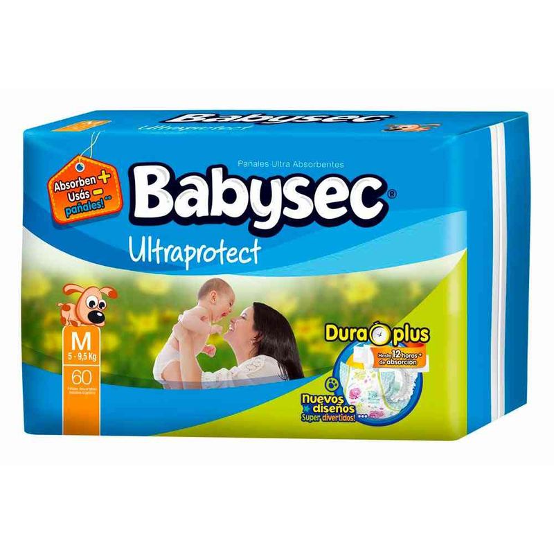 Pañales-Babysec-Ultraprotect-PaÑales-Descartables-Babysec-Ultraprotect-Hiper-Pack-60-U-1-45830
