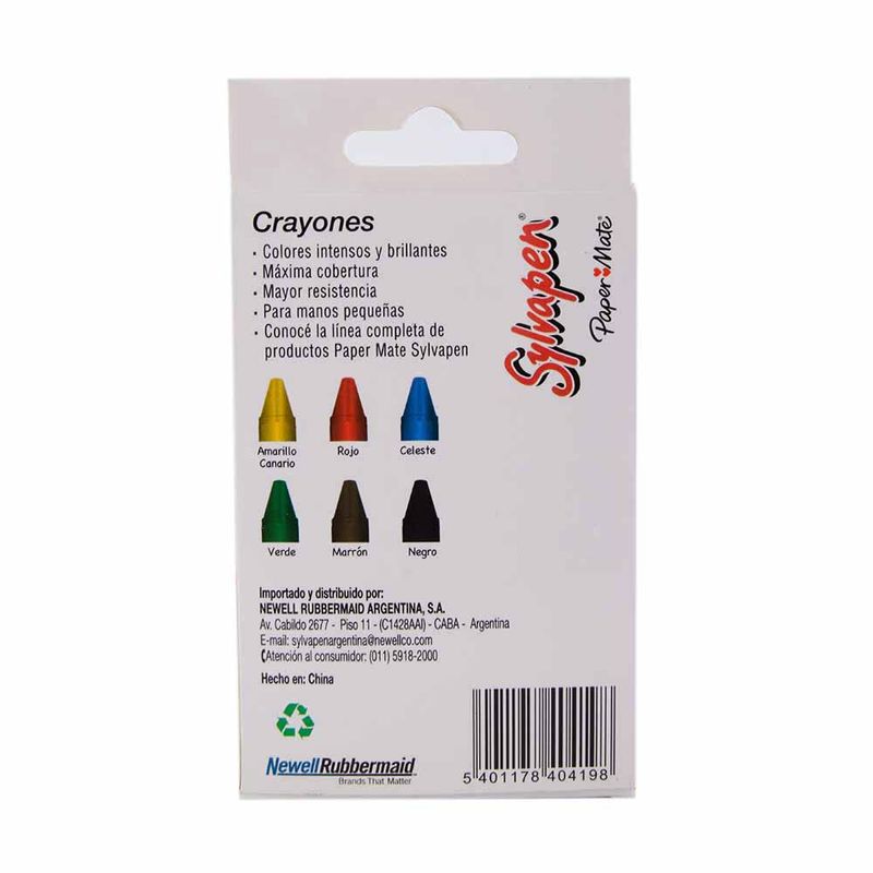 Crayones-Sylvapen-Gruesos-X-6-Colores-Crayones-Sylvapen-6-Unidades-2-43716