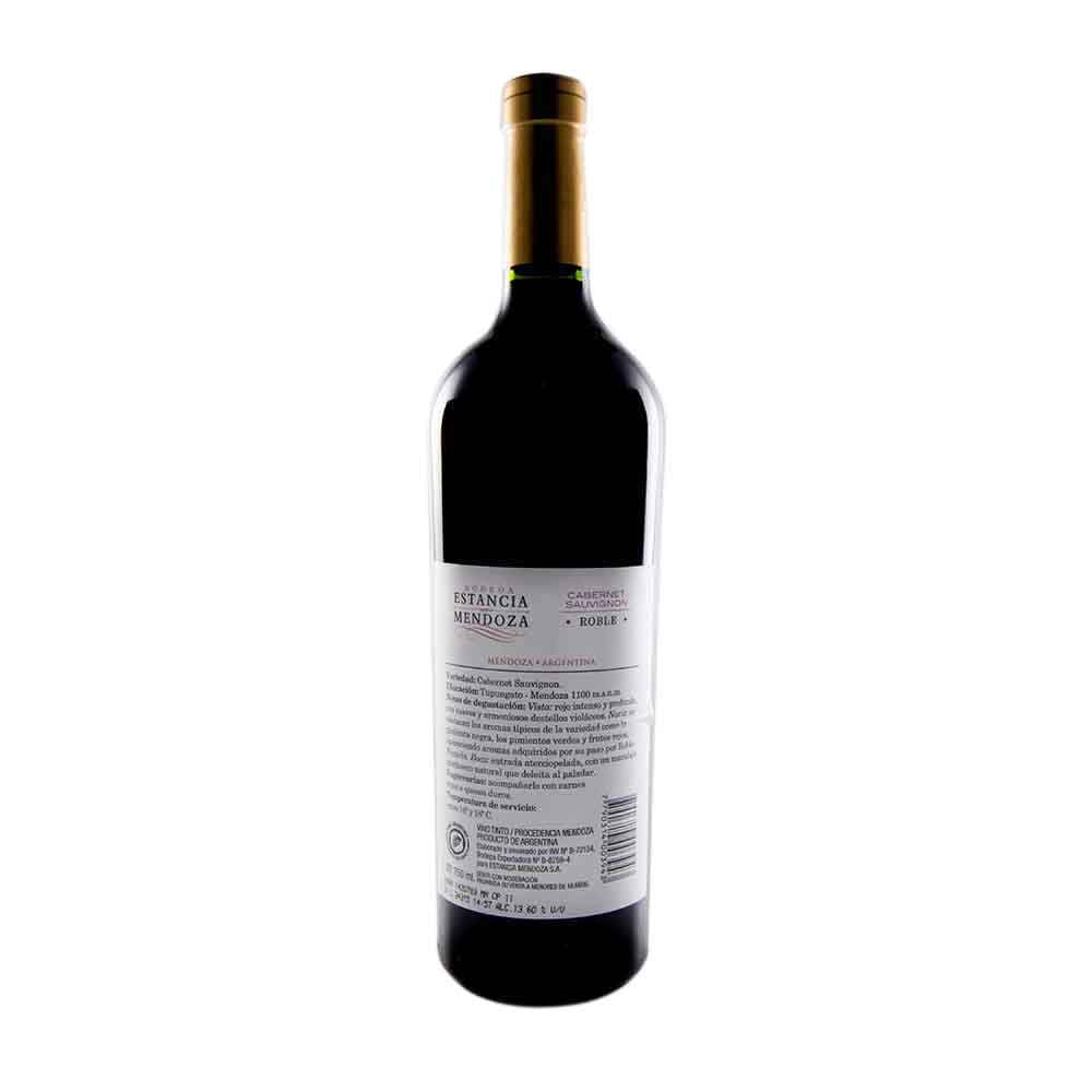 Vino Tinto Estancia Mendoza Cabernet Roble 750 Cc Vea