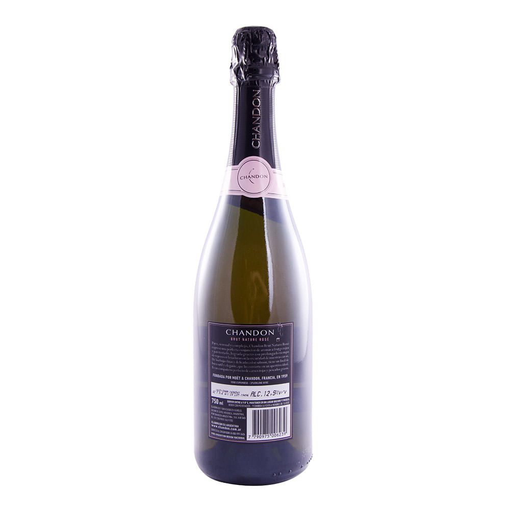 Espumante Chandon Brut Nature Rosé 750 Ml - Vea