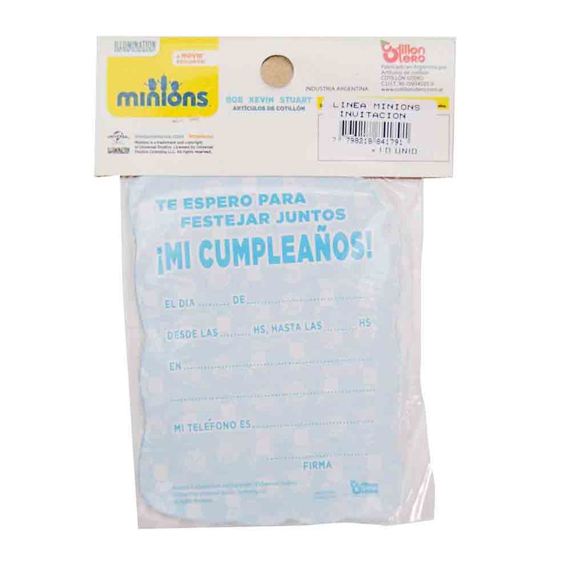 Invitacion-Troquelada--chica--x-10-Minions-Invitacion-Troquelada-Minions-10-Un-2-15744