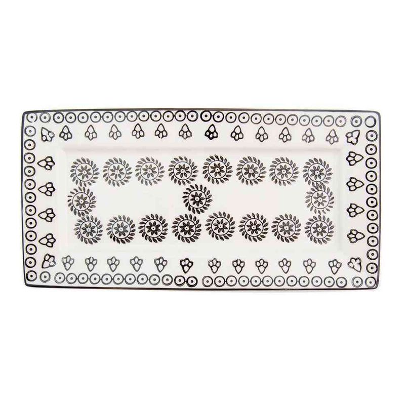 Plato-Rectangular-Porcelana-Trama-Flores-Negras-255-13-2cm-2--Plato-Rectangular-Porcelana-Trama-Flores-2-37491