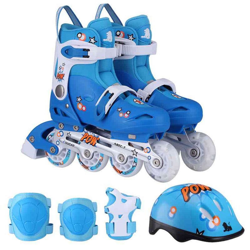 Kit-Mochila-Rollers-NiÑos--Mochilacasco-Codera-Rodillera-MuÑequera-Color--Azul-Talle--S-cja-un-1-161979