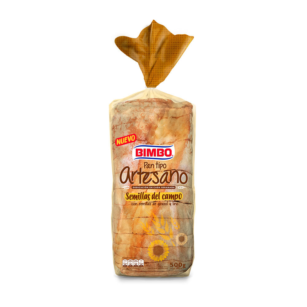 Pan tipo de campo Bimbo artesano con semillas en bolsa 500 g. - Carrefour