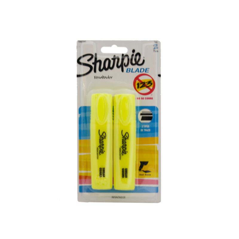 Resaltador-Sharpie-Blade-Amarillo-2-Unidades-1-24047