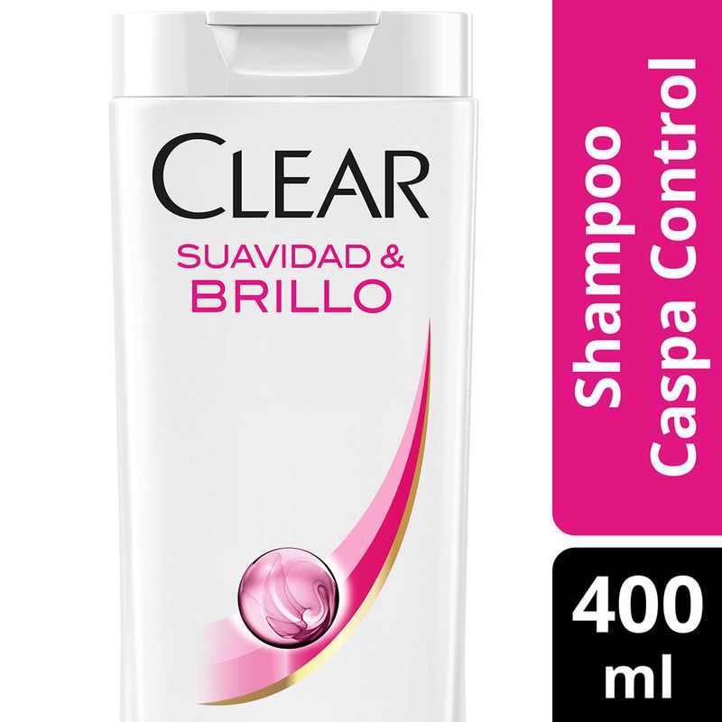 Shampoo-Unisex-Anticaspa-Clear-Suavidad-Y-Brillo-400-Ml-1-23346