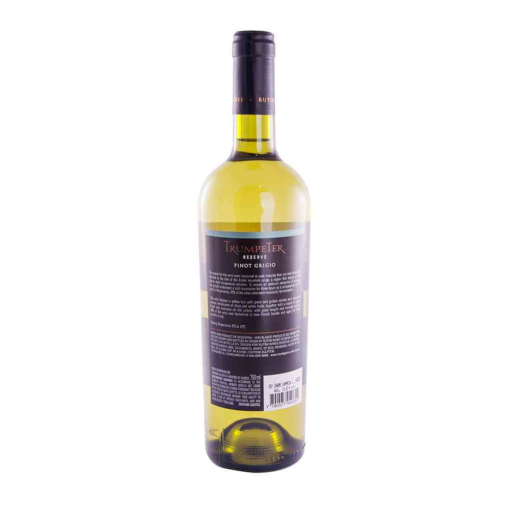 Vino Blanco Trumpeter Pinot Grigio Reserva 750 Cc - Vea