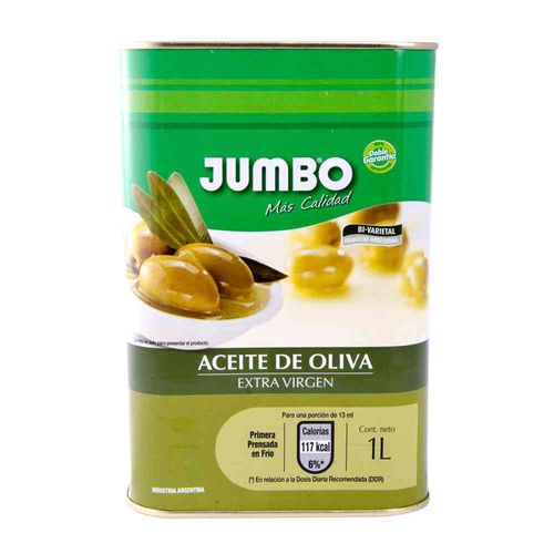 Aceite De Oliva Jumbo Extra Virgen 1 L