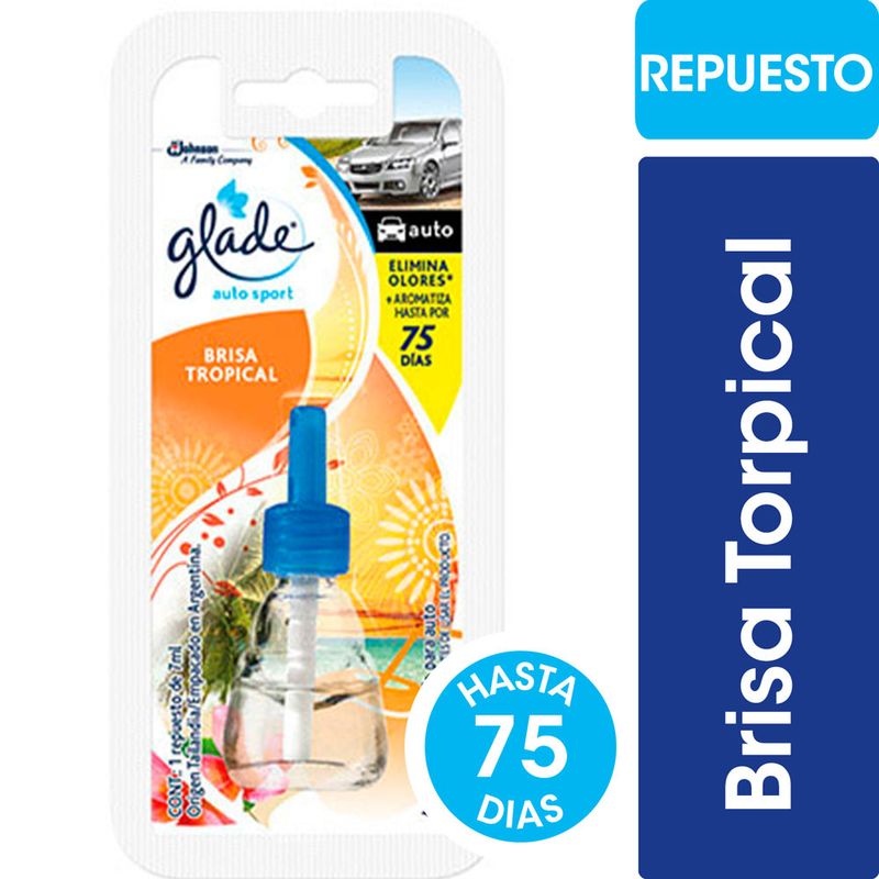 Aromatizantes-Glade-Auto-Sport-Rep-repuesto-brisa-Tropical-bli-un-1-1-10359