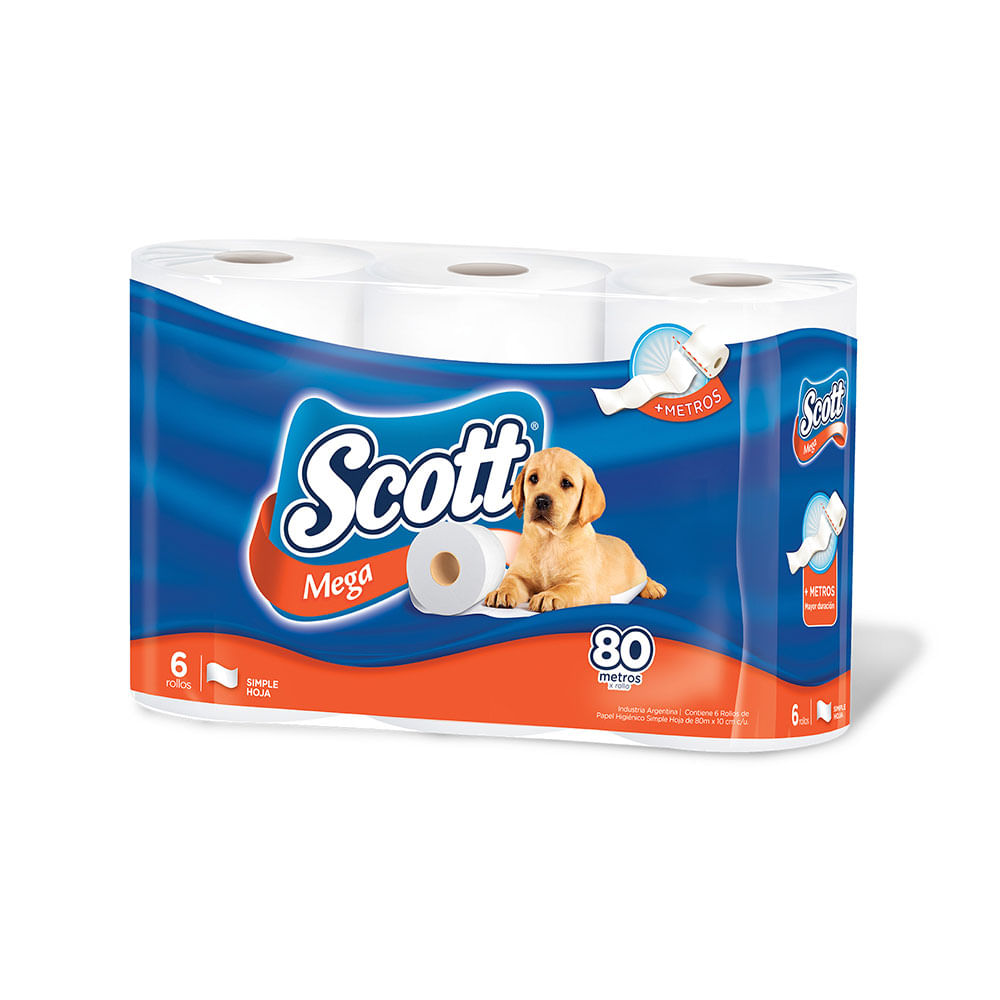 Comprar PAPEL HIGIÉNICO SCOTTEX MEGA ROLLO 6 UNIDADES  PAPEL HIGIÉNICO  SCOTTEX MEGA ROLLO 6 UNIDADES en Condisline