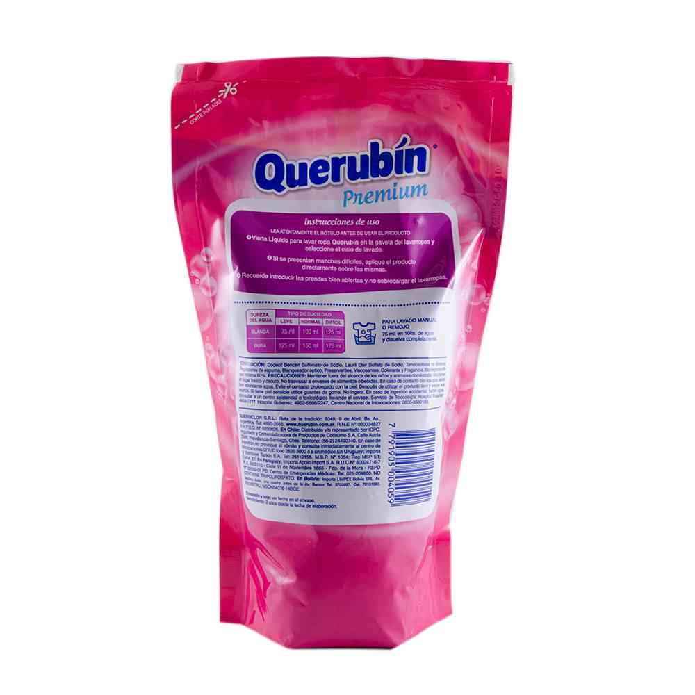 Deterg Ropa Liquido QUERUBIN Doy 900ml - Vea