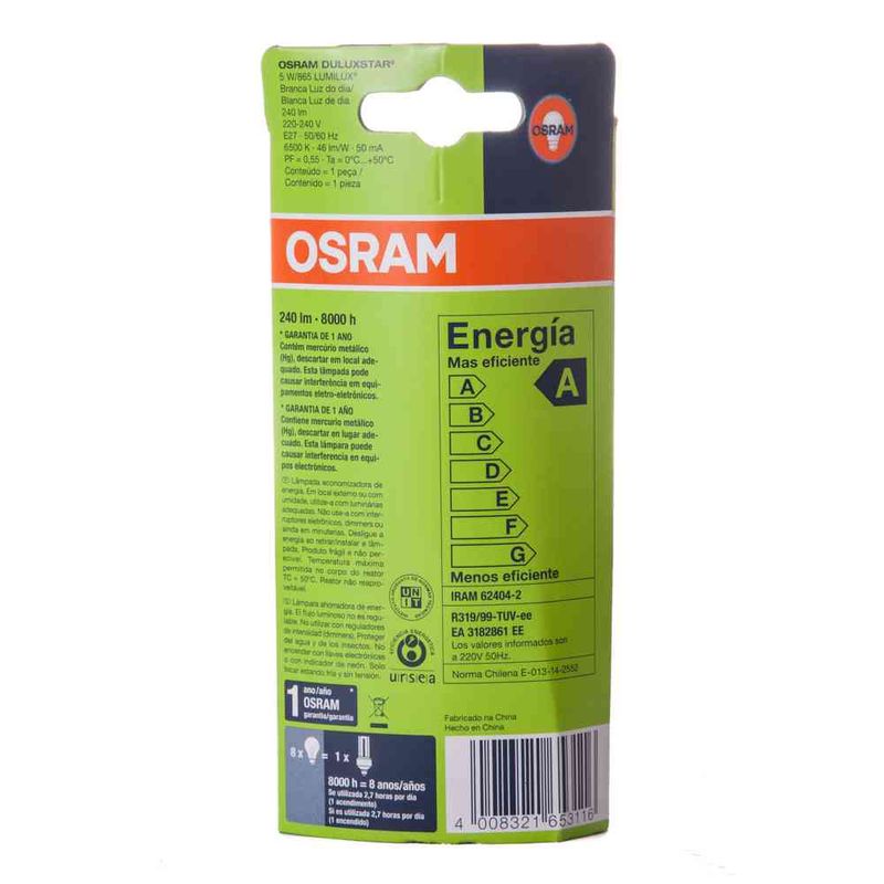 Lampara-Compacta-Osram-5-W-3-30818