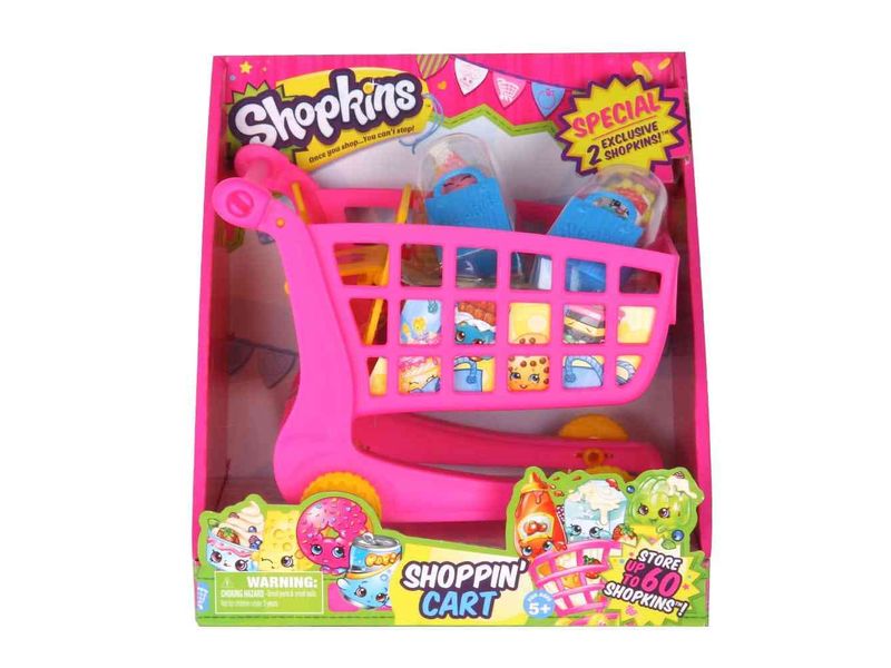 Shopkins Carrito De Compras Con Figuras Canastitas