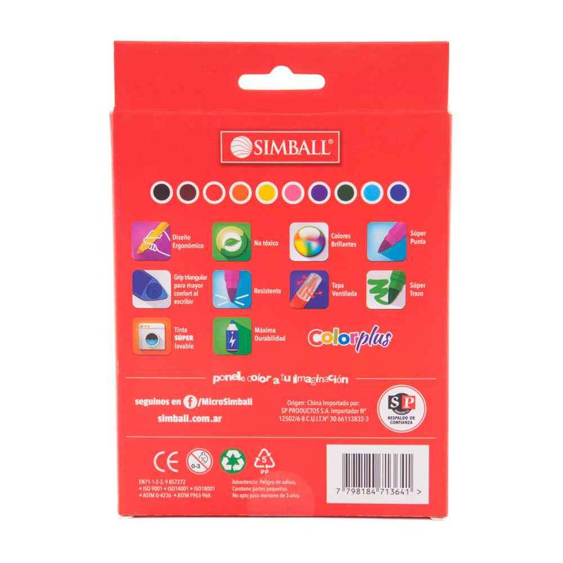 Marcadores-Simball-X-10-Colorplus-Tipo-P-3-35429