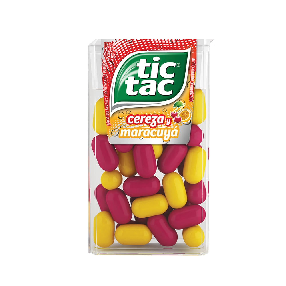 Pastillas Tic Tac Cereza y Maracuyá 16 Gr - Jumbo