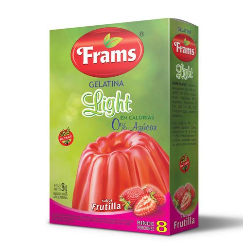 Gelatina Light Frams Sin Tacc  Frutilla 26 Gr