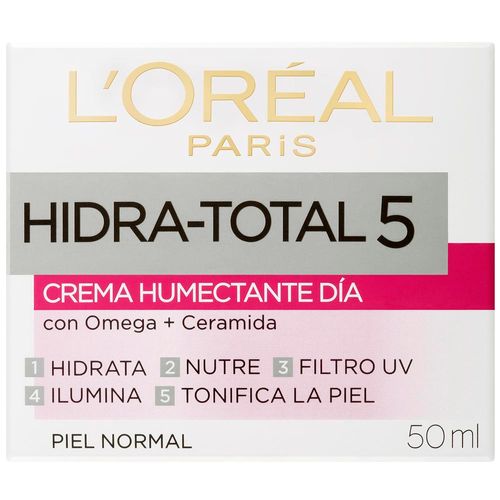 Crema Humectante Día Lóréal Paris Hidra Total 5 X 50ml