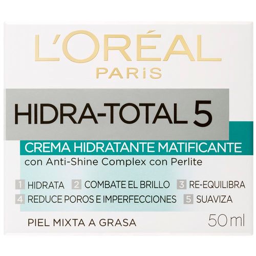 Crema Matificante Lóréal Paris Hidra Total 5 X 50ml