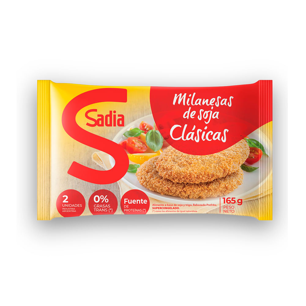 Milanesa de Soja Clasica SADIA x 165 grs - Vea