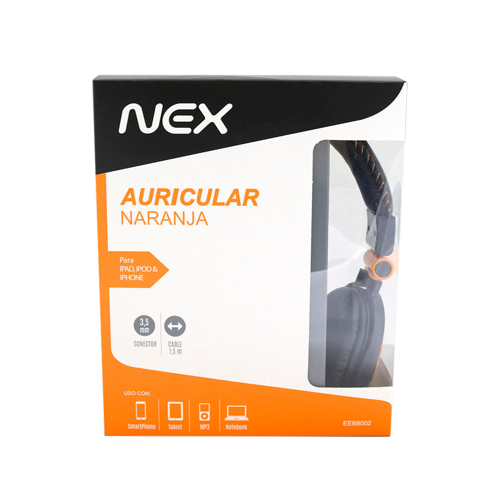 Auricular Nex Ebb8002 Orange Vea