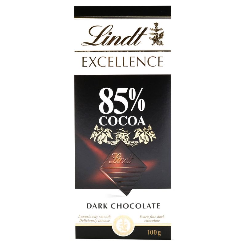 CHOCOLATE LINDT EXCELLENCE 85% CACAO DARK 100 GR - Jumbo