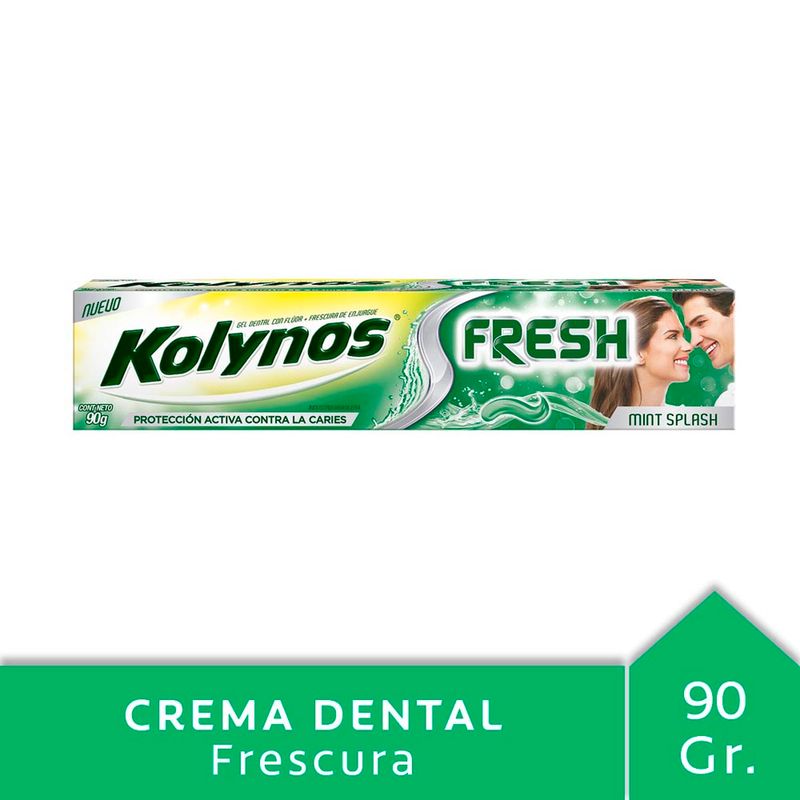 CREMA DENTAL KOLYNOS FRESH MINT SPLASH 90 GR Vea