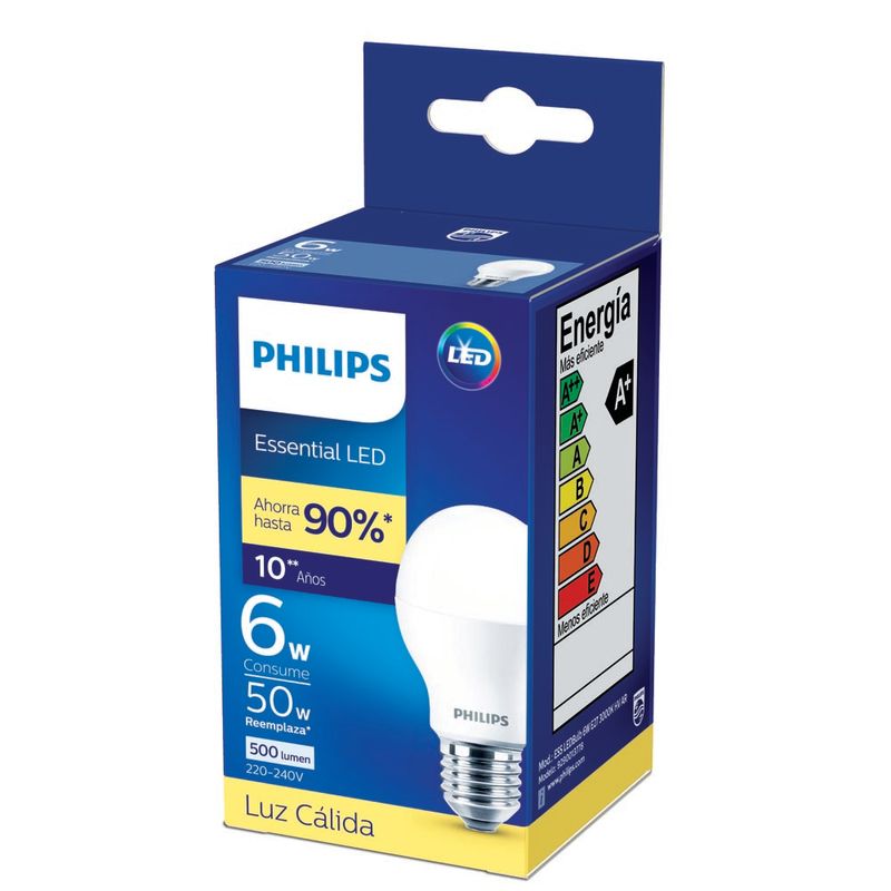 Lampara-Led-Bulbo-Essential-Philips-6w-Calida-1-365713