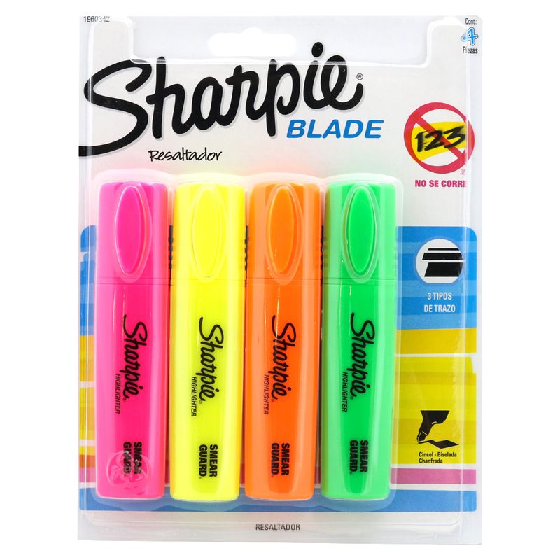 Resaltador-Sharpie-Blade-4-Unidades-1-24060