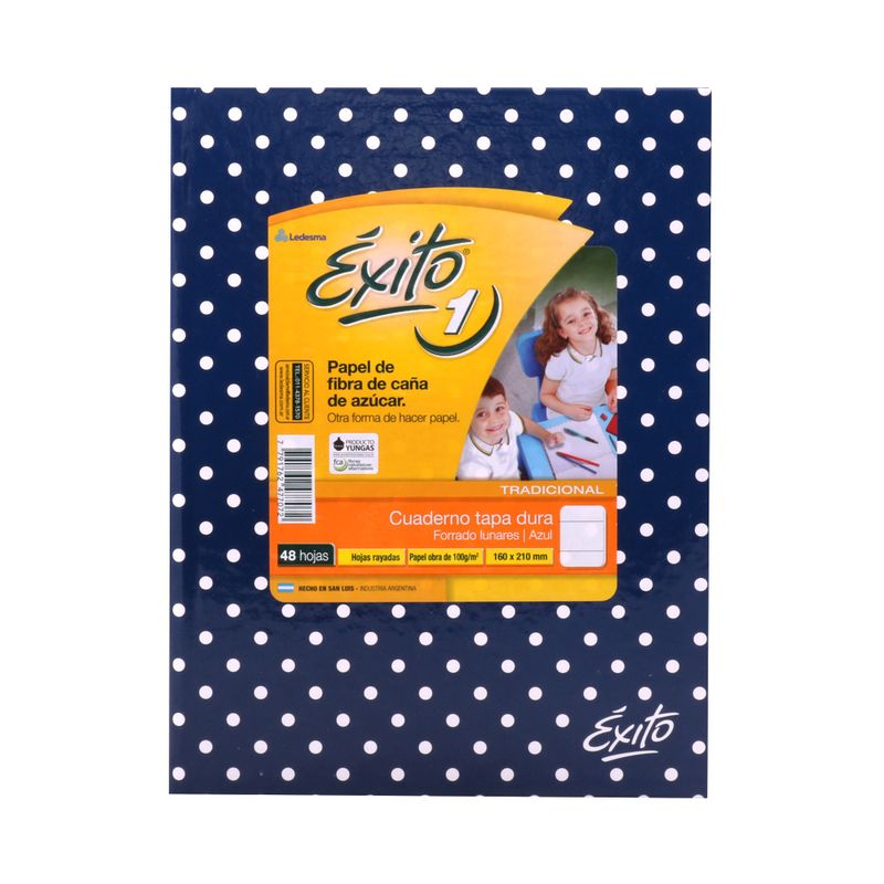 Cuaderno-Rayado-Tapa-Dura-Lunares-Azul-exito-48-Hojas-1-248707