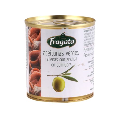 Aceitunas Fragata Rellenas Con Anchoas 85 Gr