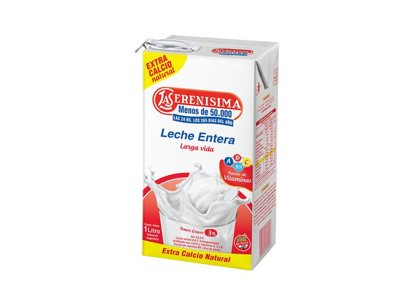 Crema de Leche Natural Larga Vida 1 L