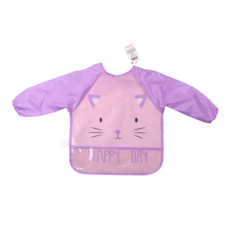 Babero-Plastico-Con-Mangas-Beba--Rosa---1-349680