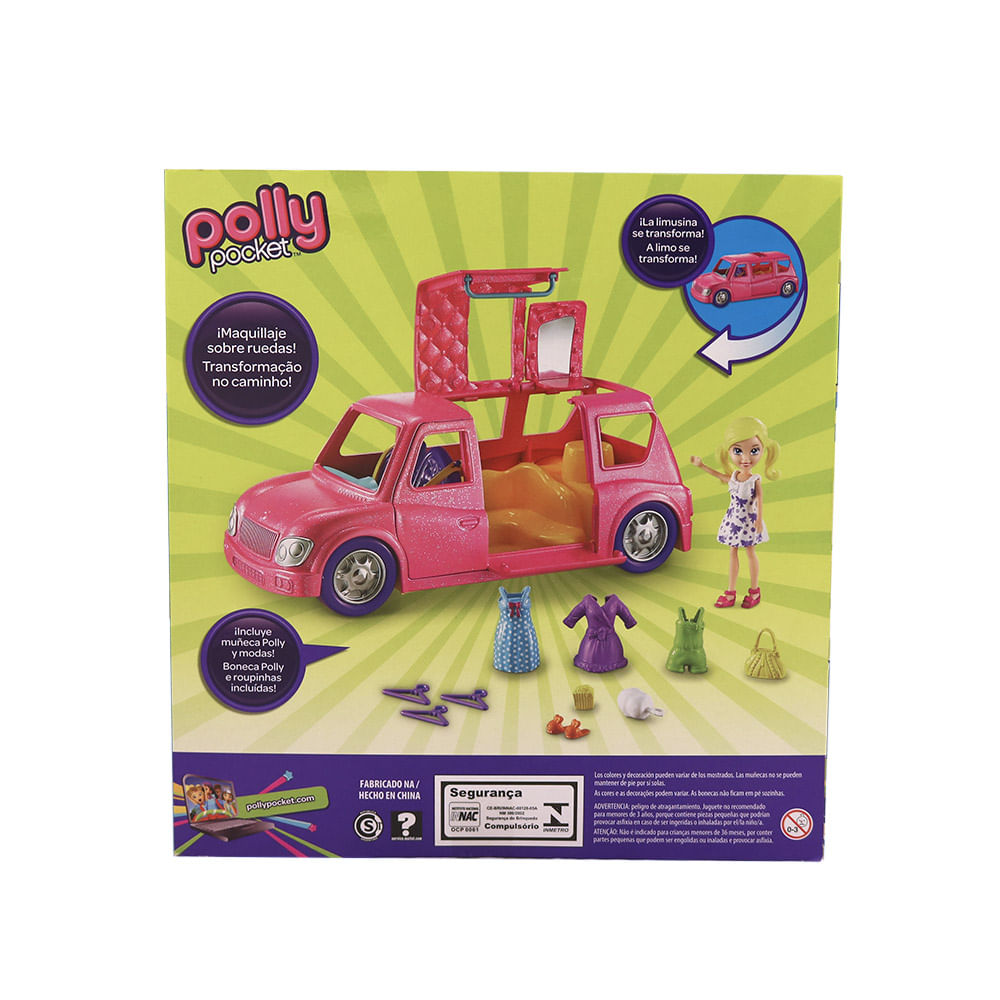 Boneca Polly Pocket Limousine Fashion - DWC27 - Mattel - Boneca