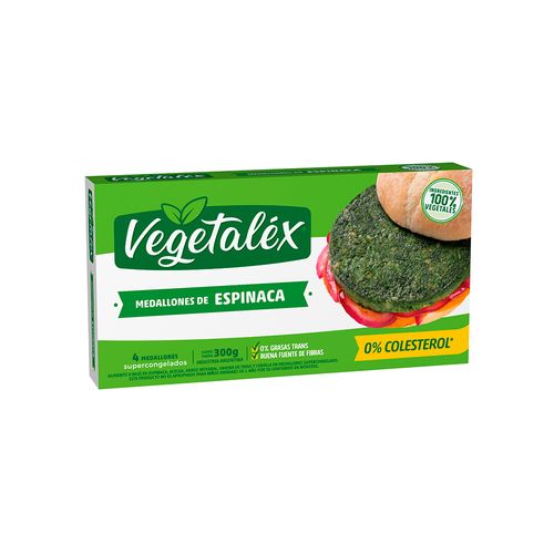 Medallón De Verduras Vegetalex Espinaca + Fibra 300 Gr