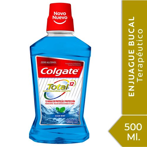 Enjuague Bucal Colgate Total 12 Clean Mint 500 Ml