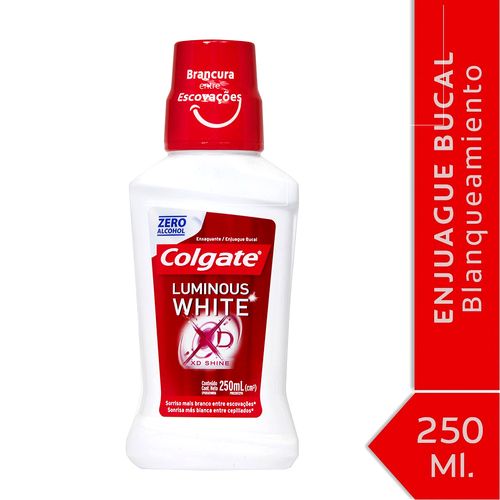 Enjuague Bucal Colgate Luminous White 250 Ml
