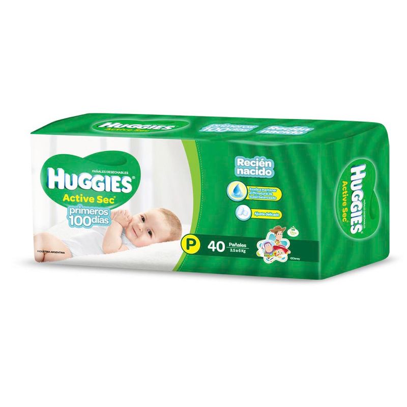 Pañales-Descartables-Huggies-Active-Sec-Recien-Nacido-40-U-2-36432