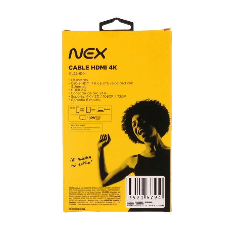 Cable-Hdmi-Nex-Cl22hdmi-18m-2-818356