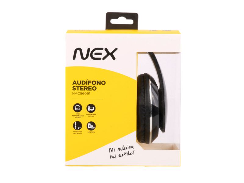 Auriculares Stereo On Ear Negro Nex