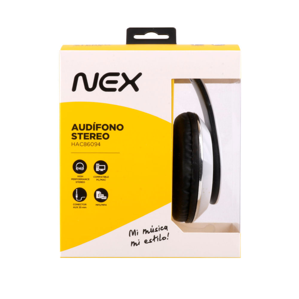 Auriculares Stereo On Ear Blanco Nex