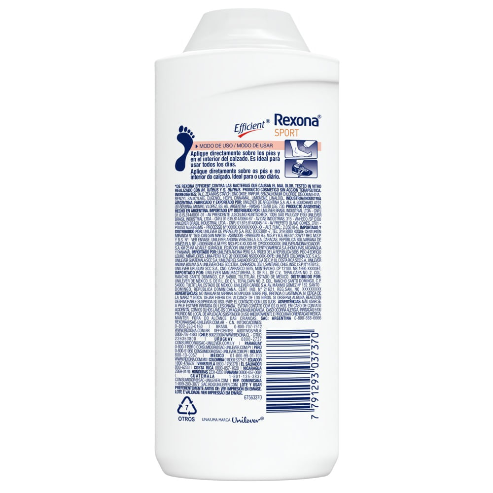 REXONA EFFICIENT SPORT MAXIMA PROTECCION - Vea